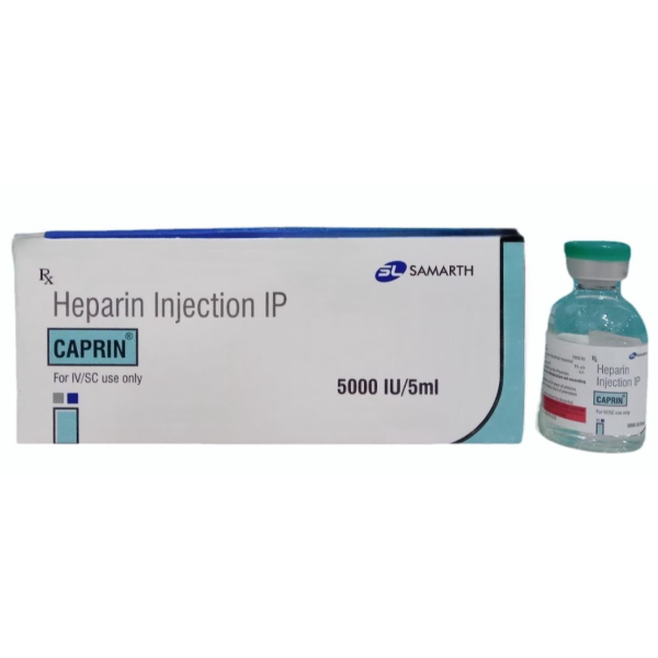 Heparin 5000IU Injection 5ml Vial (Generic Equivalent)
