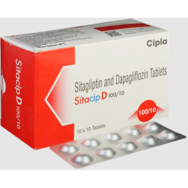 Dapagliflozin (10mg) + Sitagliptin (100mg) Tablet (Generic Equivalent)