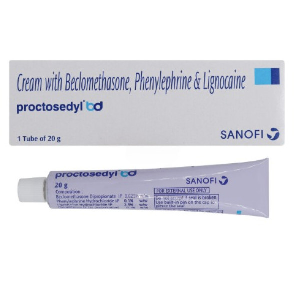 Phenylephrine (0.10) + Beclometasone (0.025) + Lidocaine (2.50) Percent Cream 20gm Tube (Generic Equ