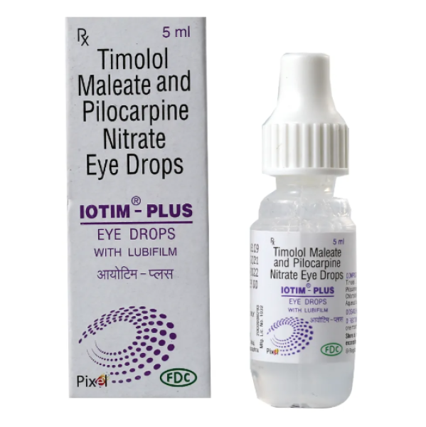 Timolol 5mg + Pilocarpine 20mg Eye Drop 5ml Bottle (Generic Equivalent)