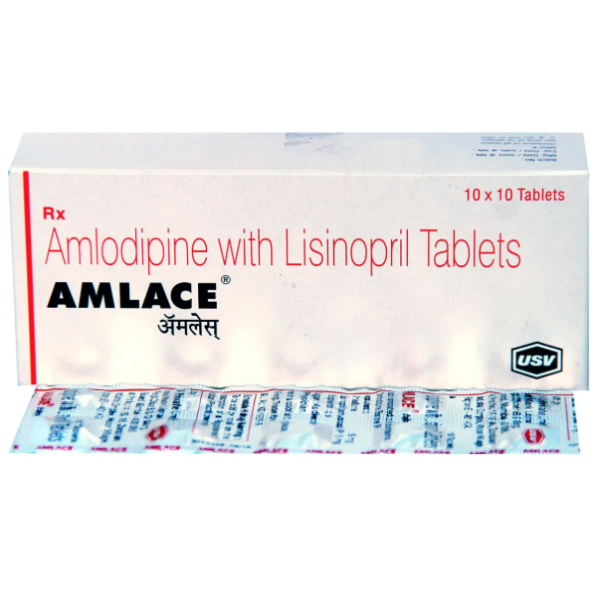 Amlodipine 5mg + Lisinopril 5mg Tablet (Generic Equivalent)