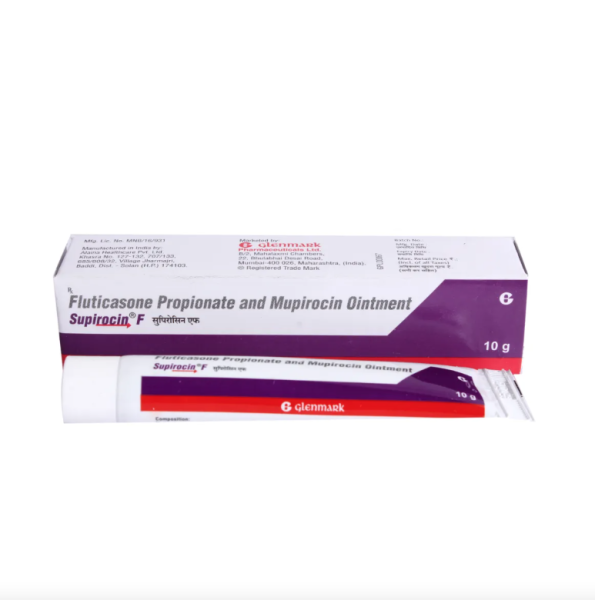 Fluticasone Propionate 0.005 Percent + Mupirocin 2 Percent Ointment 10gm Tube (Generic Equivalent)