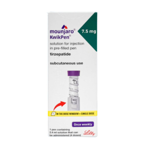 A pack of Tirzepatide 7.5mg