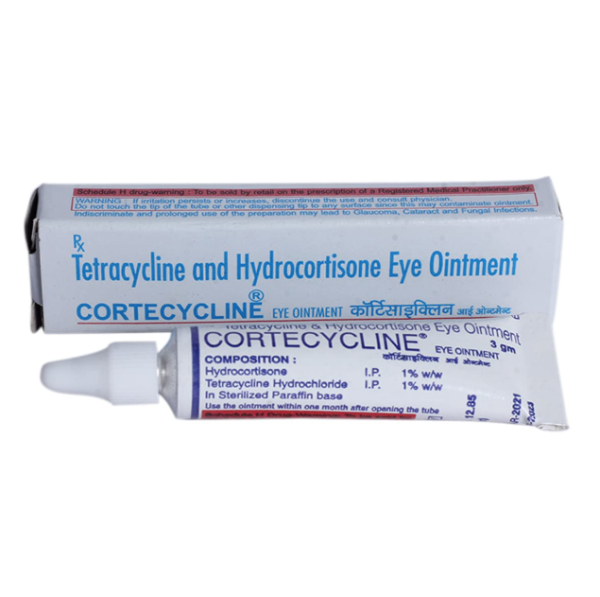 Cortecyclin 1/1 Percent Eye Ointment 3gm Tube (Generic Equivalent)