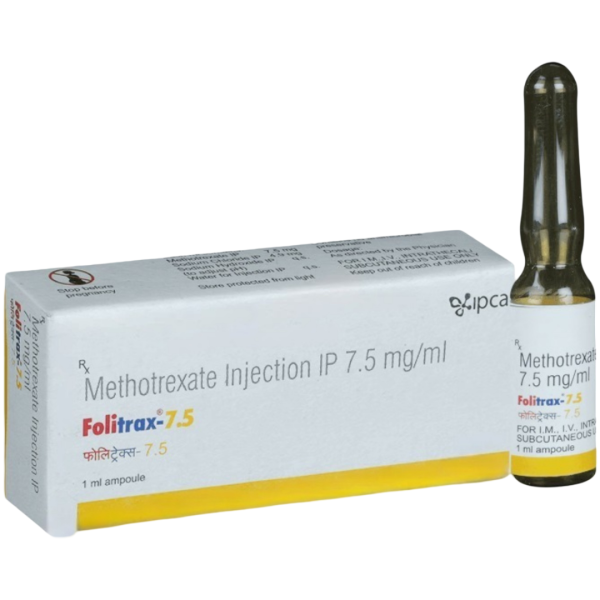 A box and a vial of Methotrexate (7.5mg) Injection