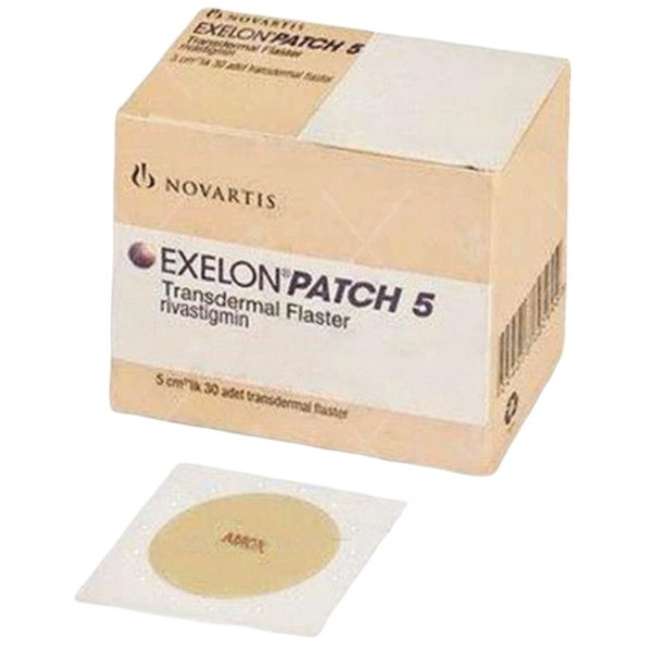 A box and a patch of Rivastigmine (4.6mg) Patches