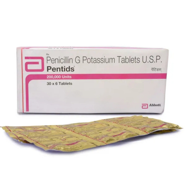 A box and a strip of Penicillin G (200000IU) Tablets
