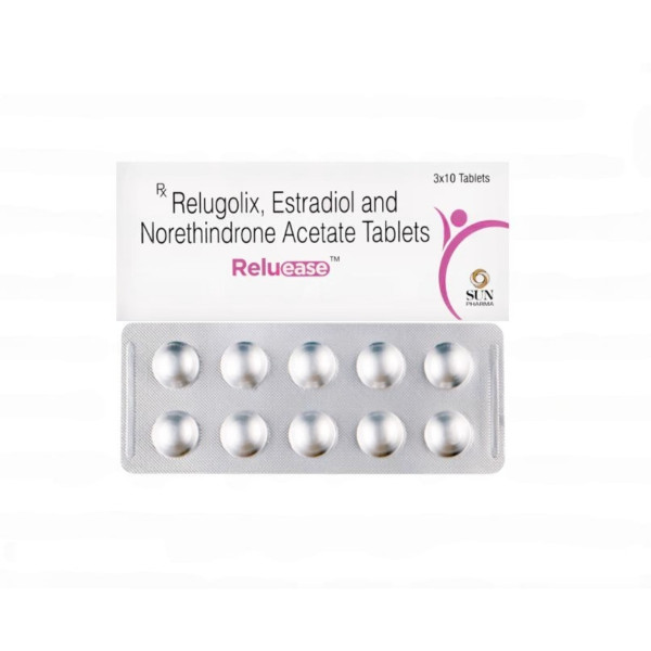 A pack and a strip of Generic Myfembree Tablet
