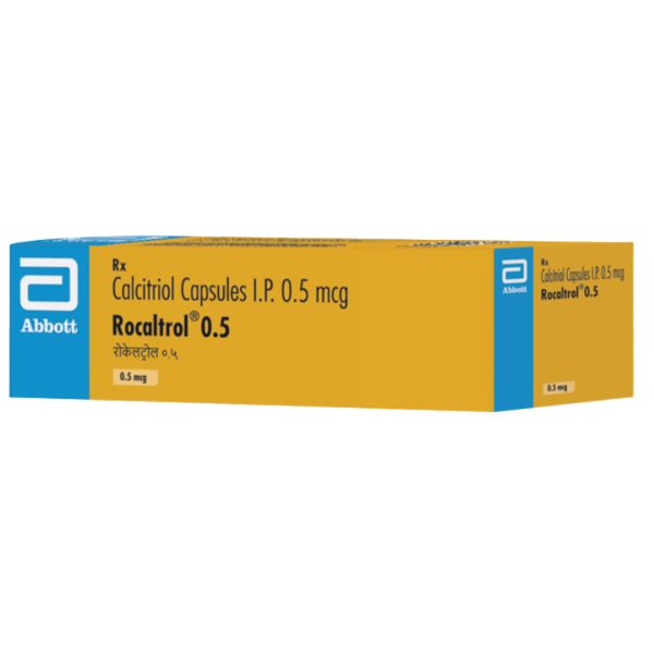 A box of Rocaltrol (0.5mcg) Capsule