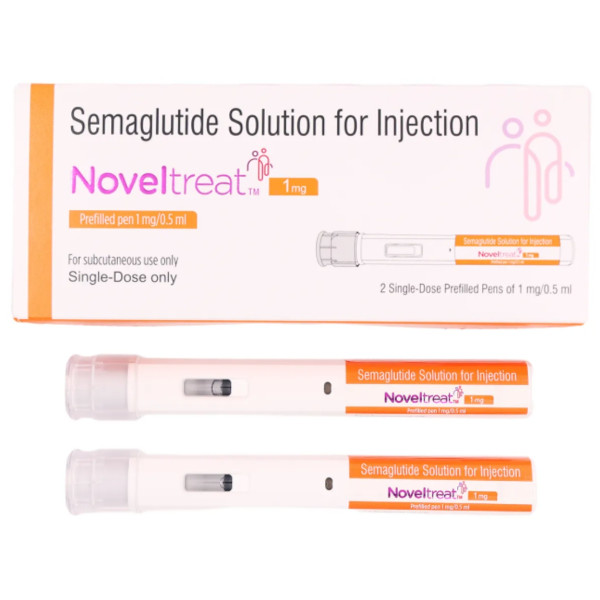 A pack and 2 prefilled pens of Semaglutide (1mg/0.5ml)