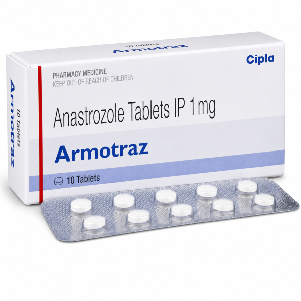 1 strip and a box of Anastrozole 1mg tablets