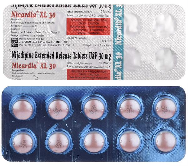 Procardia XL 30mg Tablet (Generic Equivalent)