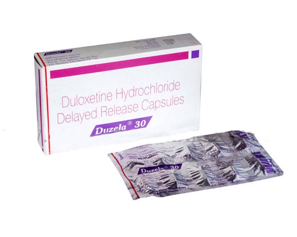 A strip pack and a box of generic of Duloxetine Hcl 30mg capsule