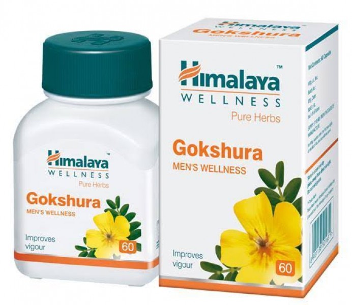 Bottle and a box of Pure Herbs - Himalaya Gokshura Tablets