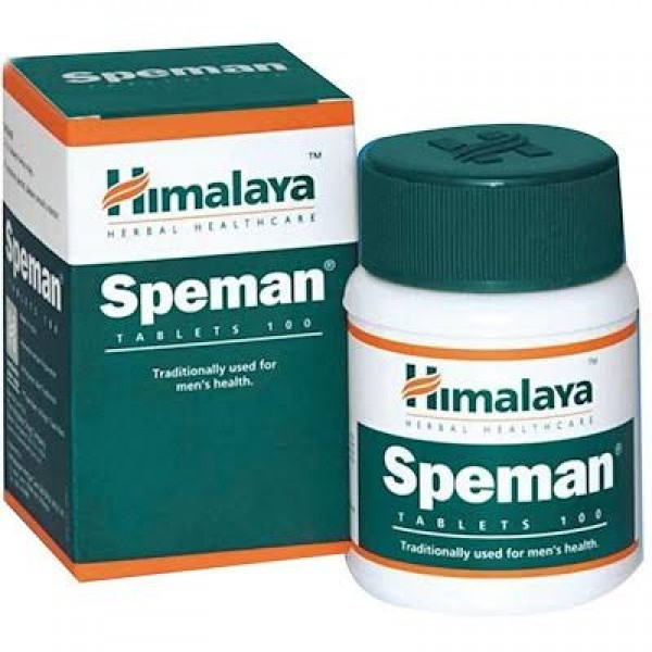 Box and bottle of Herbal Healthcare - Himalaya Speman Tablets
