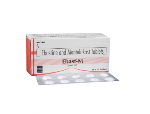 Ebastine 10mg + Montelukast 10mg Tablet