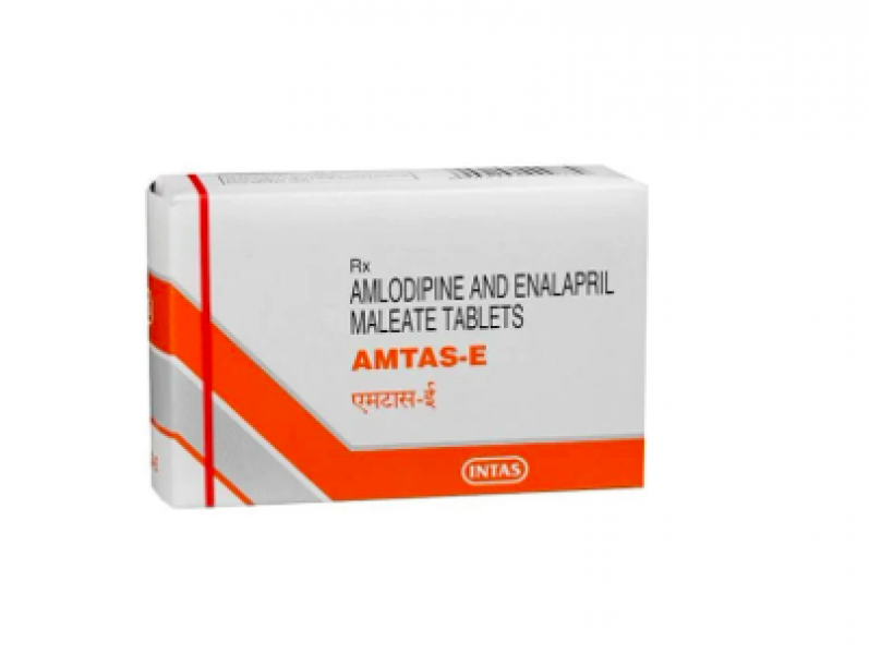 Amlodipine 5mg + Enalapril 5mg Tablet