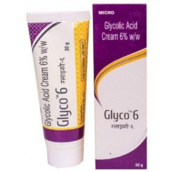 Box pack and a tube of Glycolic Acid 6 % Cream