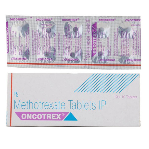 Front and Back box of generic Methotrexate (2.5mg) Tablet