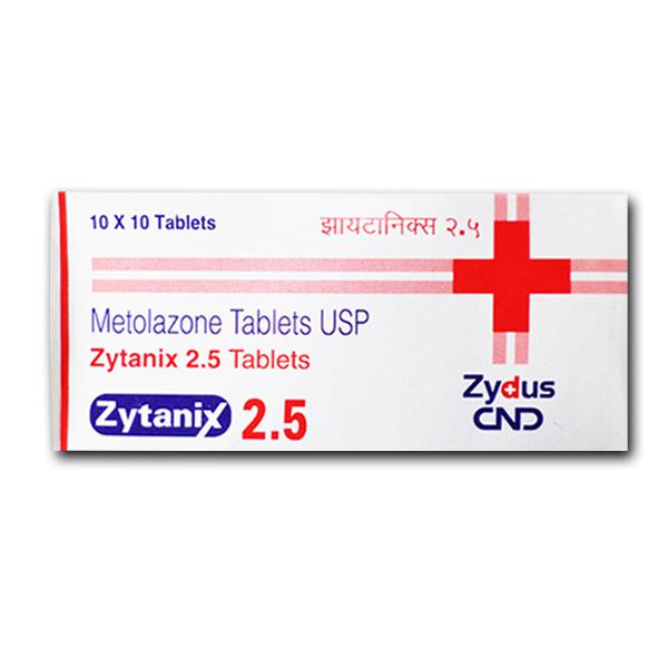 Box of Metolazone 2.5mg Tablet