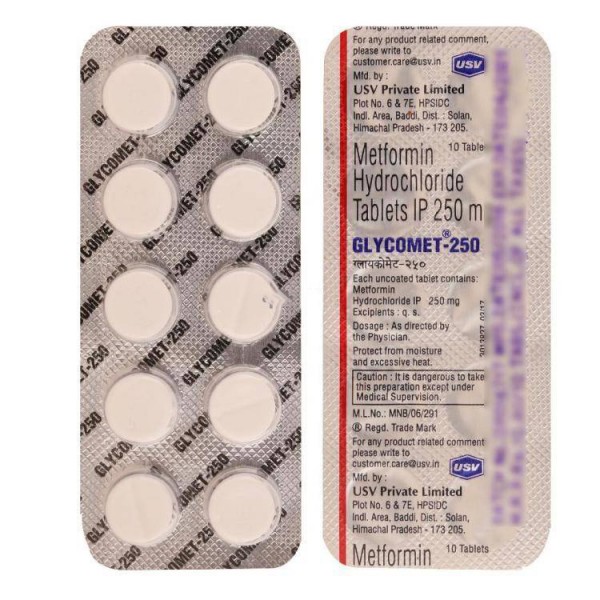 Glucophage 250mg Tablet ( Generic Equivalent )