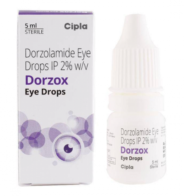Box and a bottle of Dorzolamide  2 %  Eye Drops