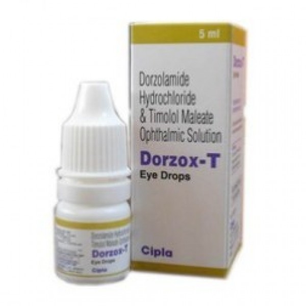 A box and a bottle of Dorzolamide  (2 % ) & Timolol (0.5 % ) Eye Drops