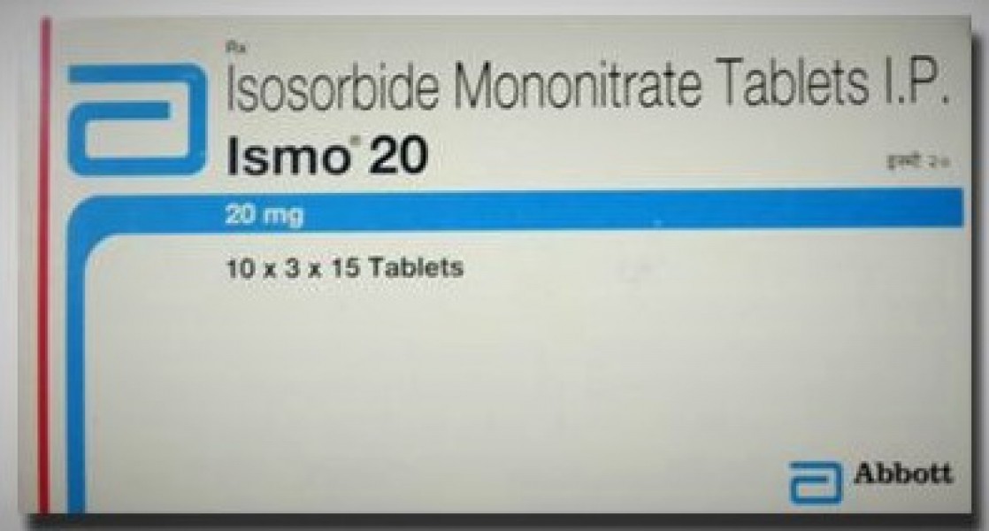 Box of Isosorbide Mononitrate 20mg Tablet