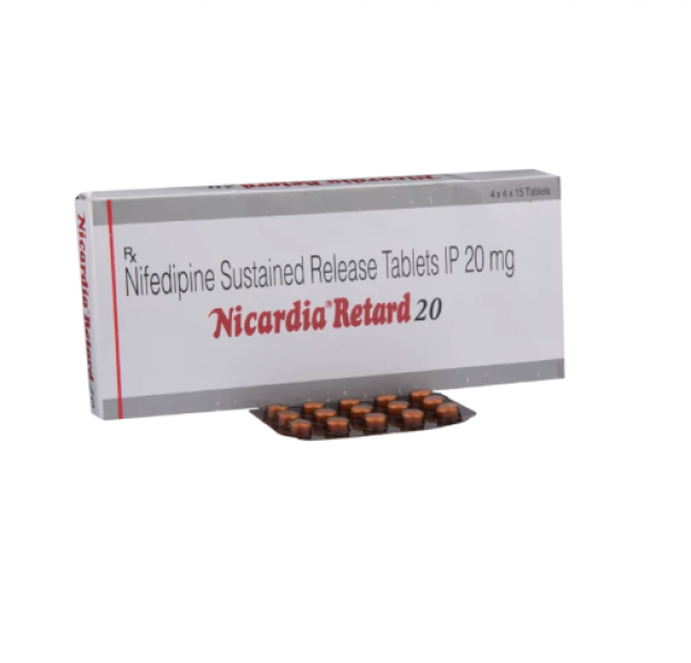 Box of Nifedipine 20mg Tablets