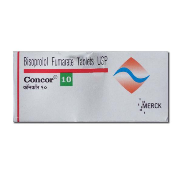 Box of generic Bisoprolol 10mg Tablet
