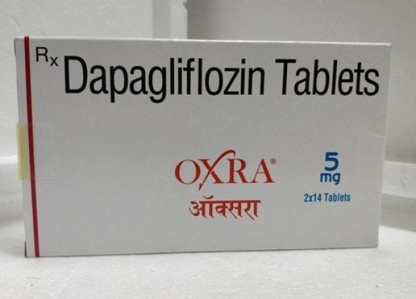 A box of generic Dapagliflozin 5mg Tablets