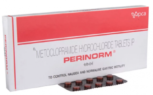 A box of generic Metoclopramide (10mg) Tablet