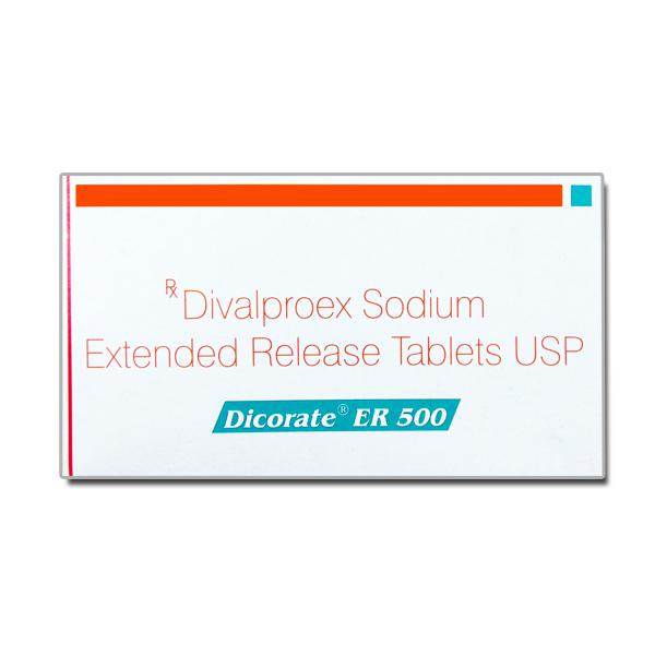 Box of generic Divalproex 500mg Tablet