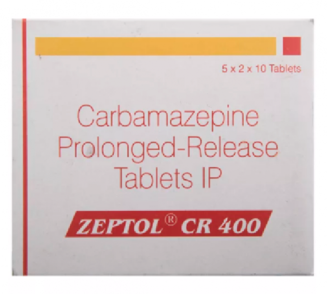 Box of generic Carbamazepine 400mg Tablet