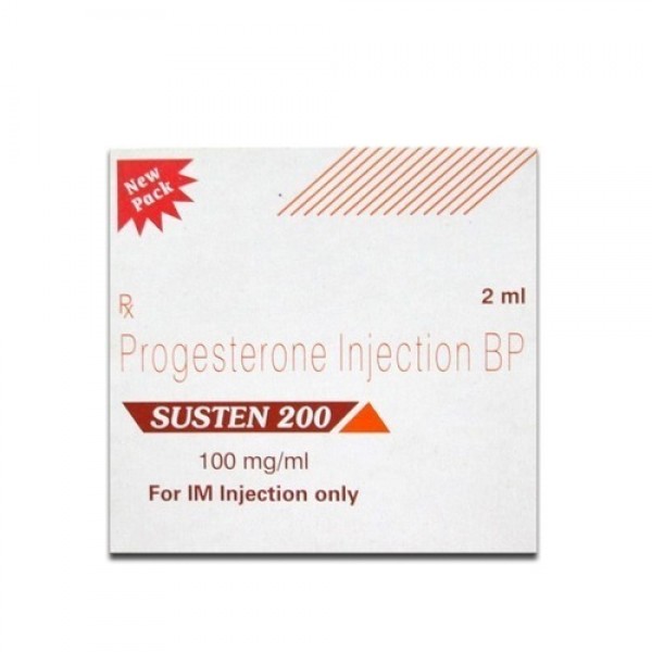 Box of generic Progesterone 200 mg / ml Injection