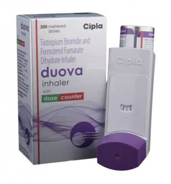 Formoterol ( 6 mcg ) + Tiotropium ( 9 mcg ) Inhaler ( 200 Doses ) (Generic Equivalent)