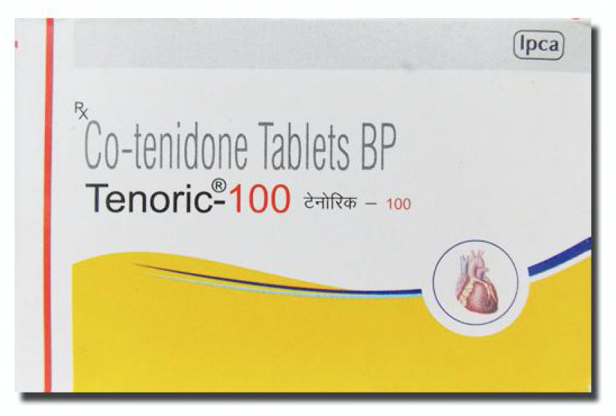 Box of generic Atenolol 100mg and Chlorthalidone 25mg Tablet