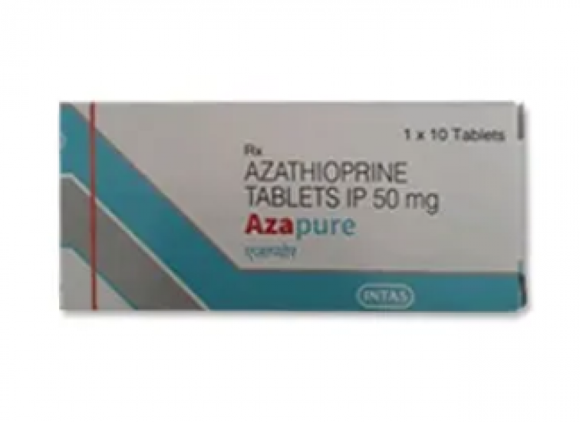 Box of generic Azathioprine 50mg Tablet