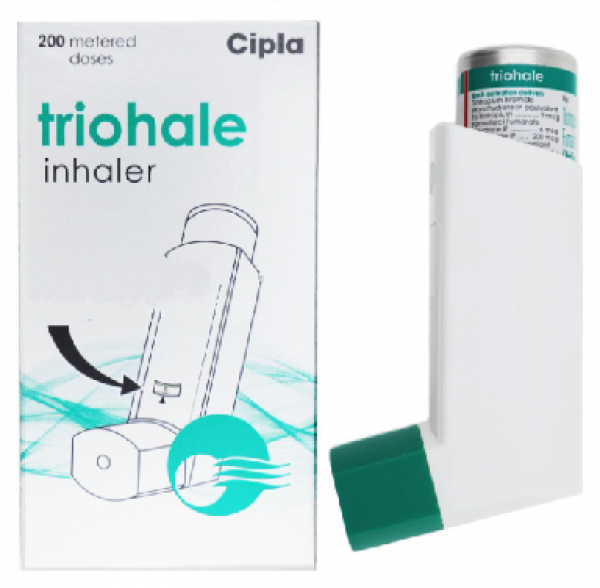 Ciclesonide (200mcg) + Formoterol (6mcg) + Tiotropium (9mcg) 200 MDI Inhaler