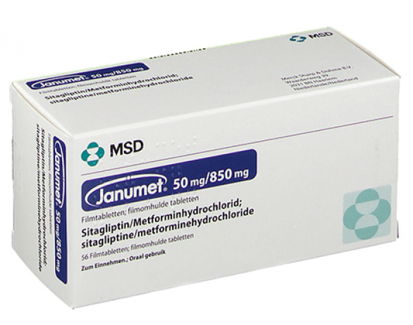 Janumet 50 mg/850 mg Tablet - NAME BRAND