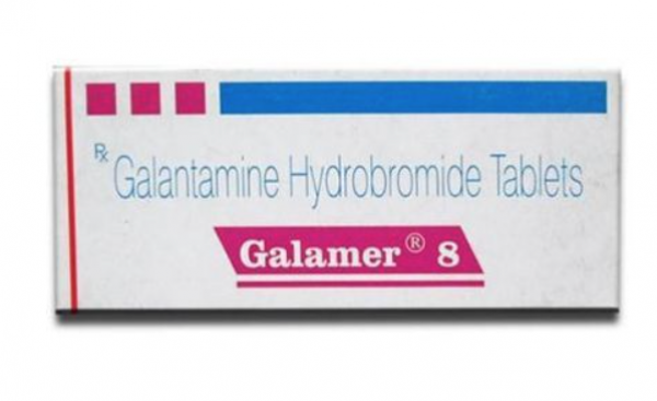 A box of Galantamine (8mg) Tablet