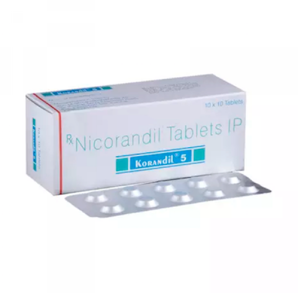 Box and a strip of generic Nicorandil 5mg Tablet