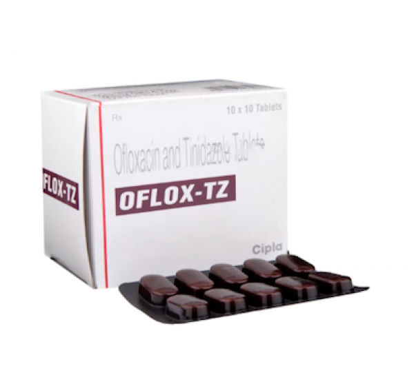 Ofloxacin 200mg + Tinidazole 600mg Tablet (Generic Equivalent)