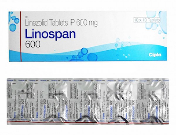 A box and a strip pack of generic Linezolid 600mg Tablet