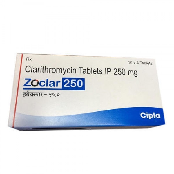 A box of generic Clarithromycin  250mg Tablet