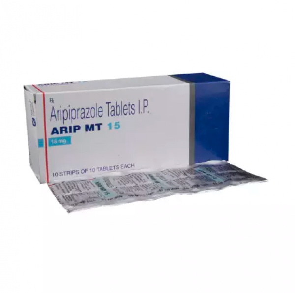 Box and blister strip of generic Aripiprazole 15mg tablet