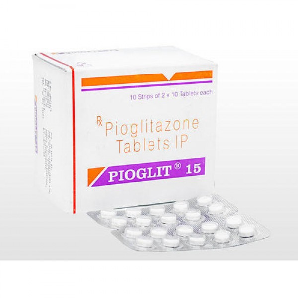 Box and blister strip of generic Pioglitazone Hydrochloride 15mg tablets