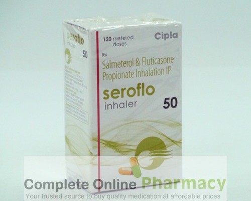 A box of Fluticasone Propionate 45mcg / Salmeterol 21mcg Inhaler