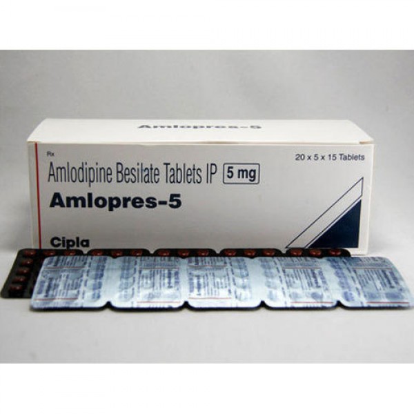 Amlodipine Besylate 5mg Tablets