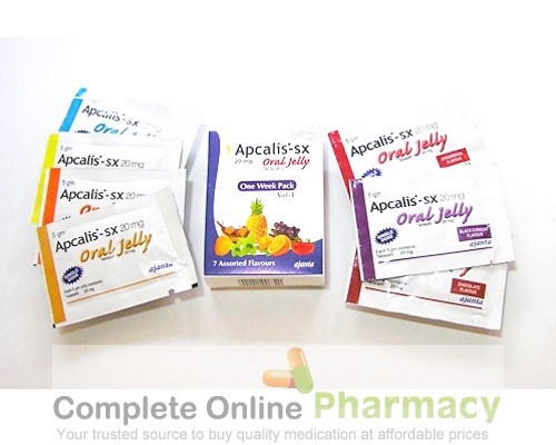 Sachets of tadalafil oral jelly  20mg